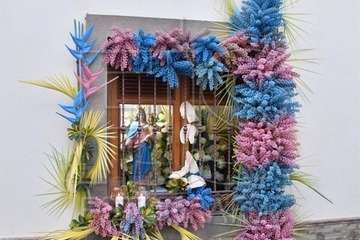 Telde pide la protección de María Auxiliadora con el rezo del 'Regina Coello' (Foto Francisco Javier Santana)